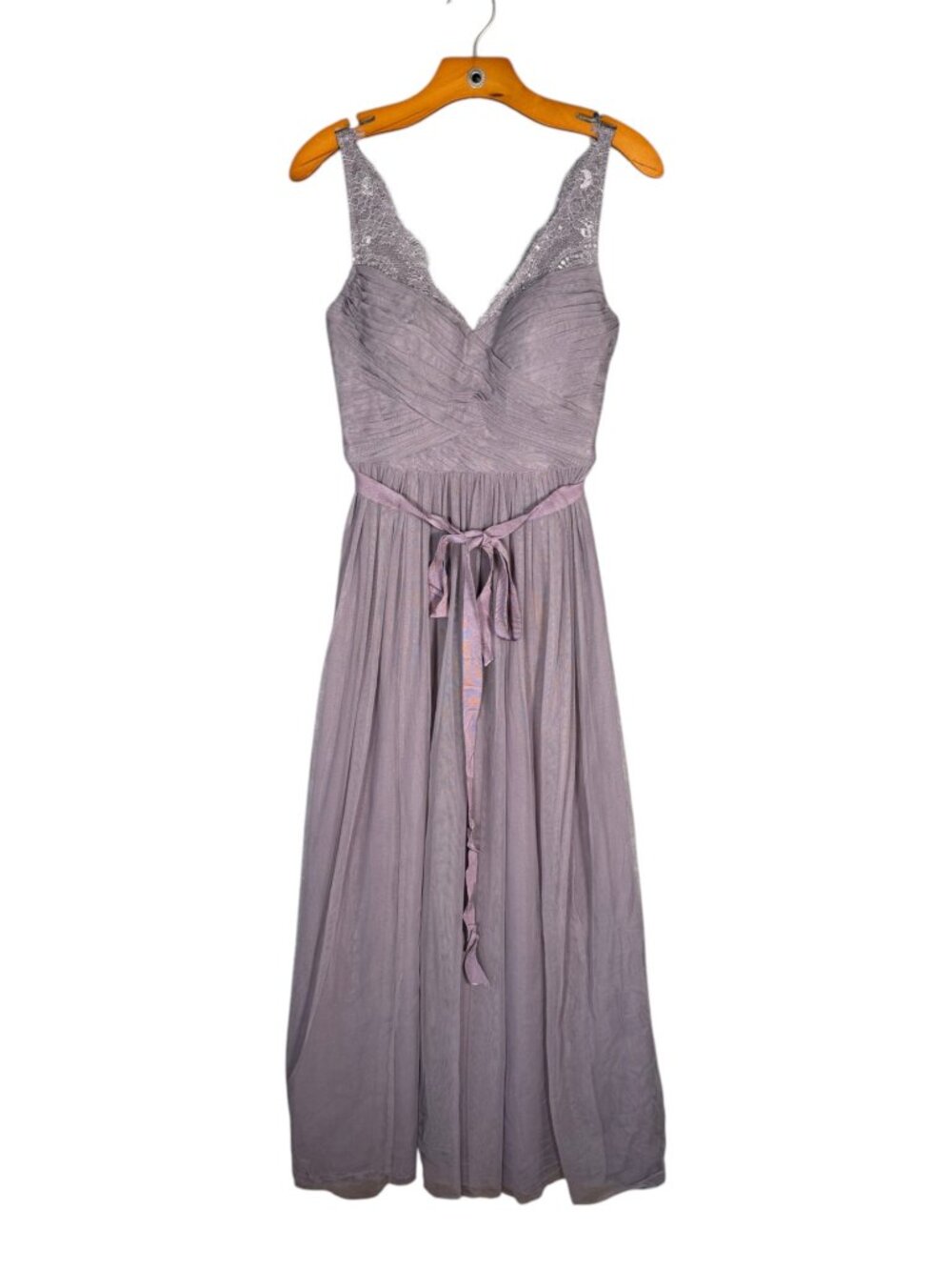 Anthropologie Hitherto Fluer Mesh Maxi Dress Purple Special Occasiom Bridemaid 4